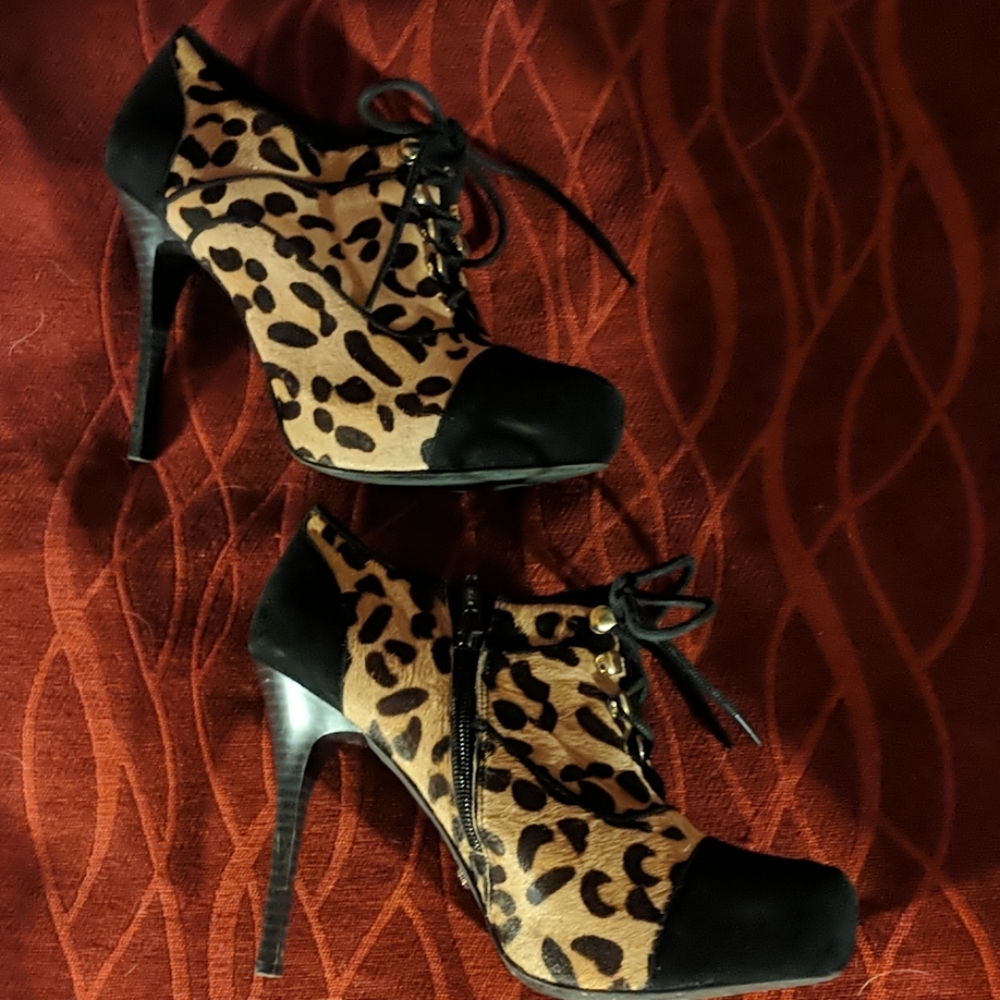 Fergie Leopard Booties. "Gatsby Too"